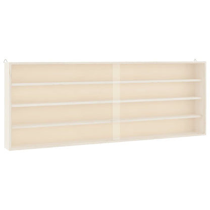 vidaXL Wooden Collector's Display Case with Doors 100x8.5x37cm
