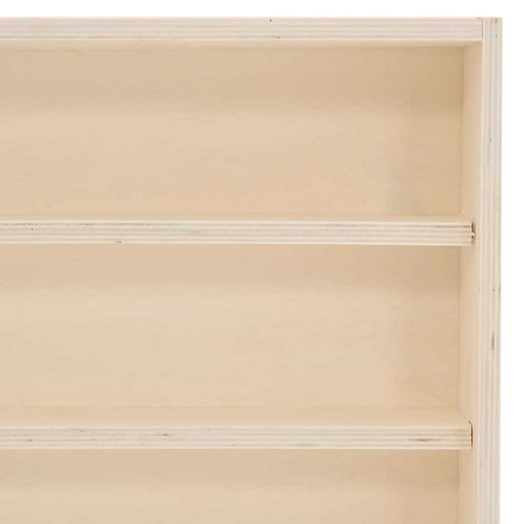 vidaXL Wooden Collector's Display Case with Doors 100x8.5x37cm