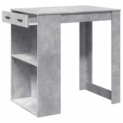 vidaXL Bar Table Concrete Grey 102x70x103.5 cm Engineered Wood