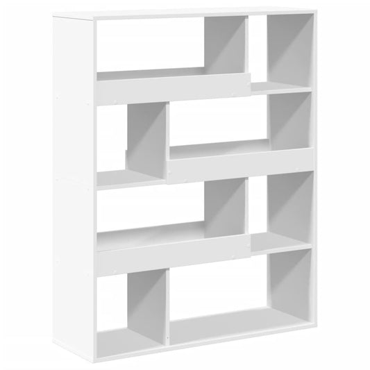 vidaXL Bookcase White 100x33x125,5 cm Engineered Wood