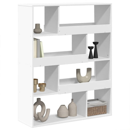 vidaXL Bookcase White 100x33x125,5 cm Engineered Wood