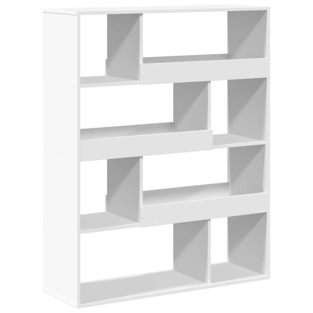 vidaXL Bookcase White 100x33x125,5 cm Engineered Wood