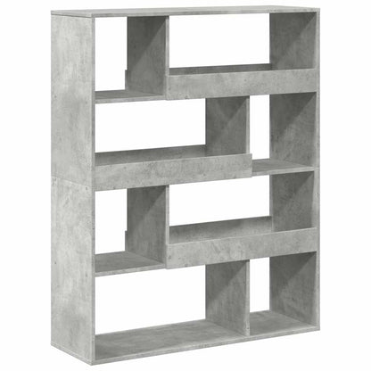 vidaXL Bookcase Concrete Grey 100x33x125,5 cm Engineered Wood