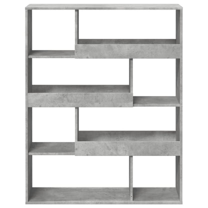 vidaXL Bookcase Concrete Grey 100x33x125,5 cm Engineered Wood