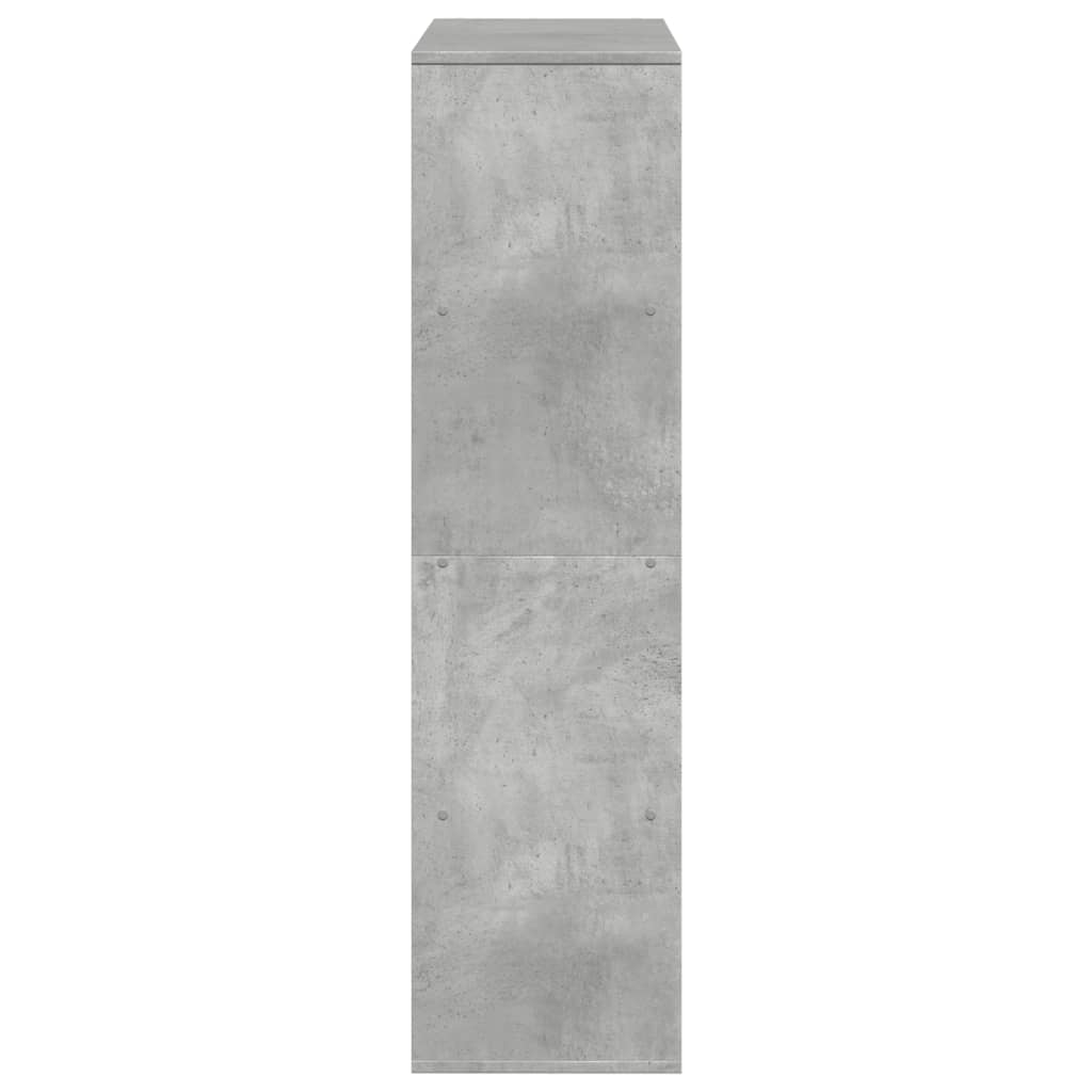 vidaXL Bookcase Concrete Grey 100x33x125,5 cm Engineered Wood
