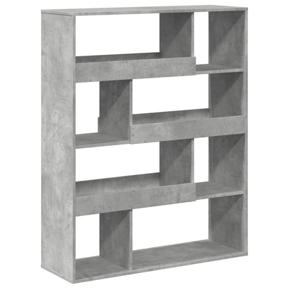 vidaXL Bookcase Concrete Grey 100x33x125,5 cm Engineered Wood
