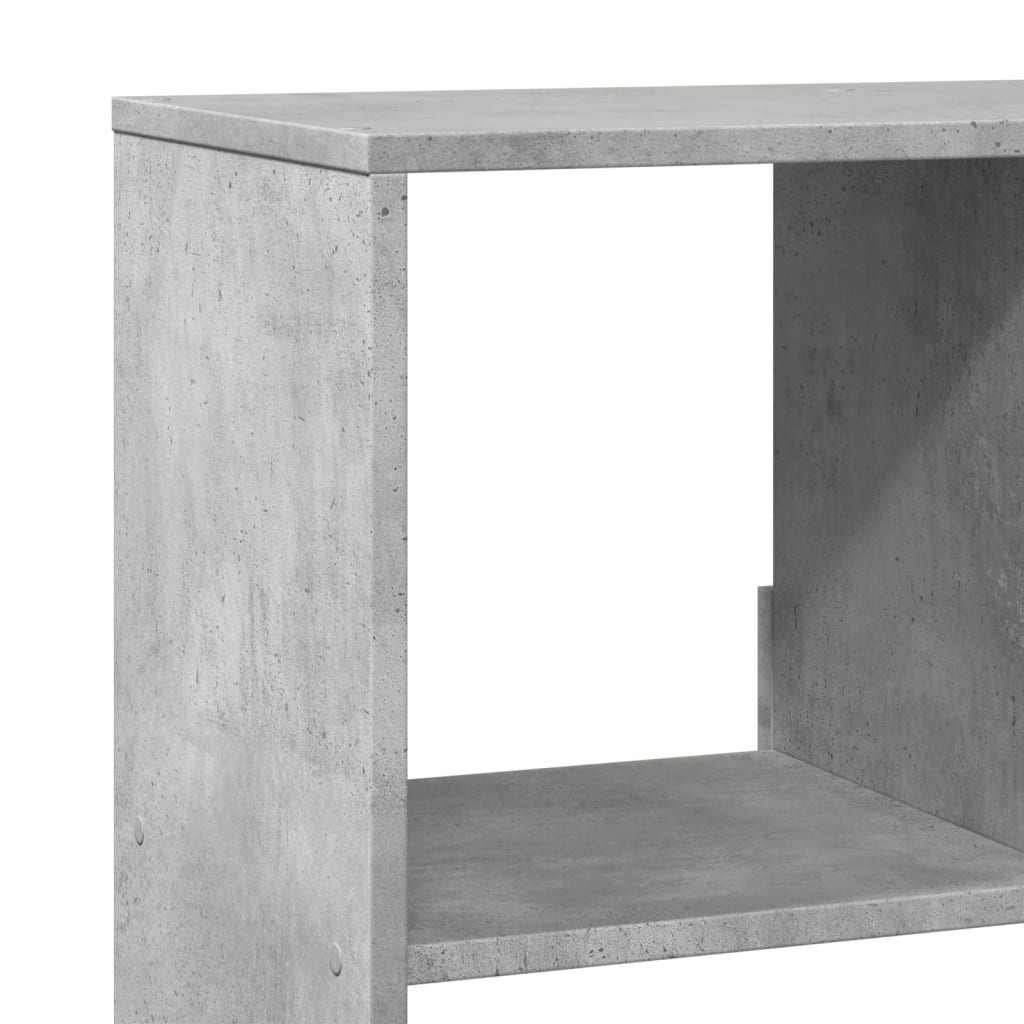vidaXL Bookcase Concrete Grey 100x33x125,5 cm Engineered Wood