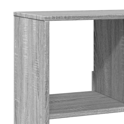 vidaXL Bookcase Grey Sonoma 100x33x125,5 cm Engineered Wood