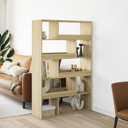 vidaXL Bookcase Sonoma Oak 100x33x156,5 cm Engineered Wood