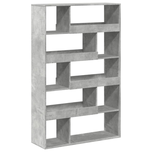 vidaXL Bookcase Concrete Grey 100x33x156,5 cm Engineered Wood