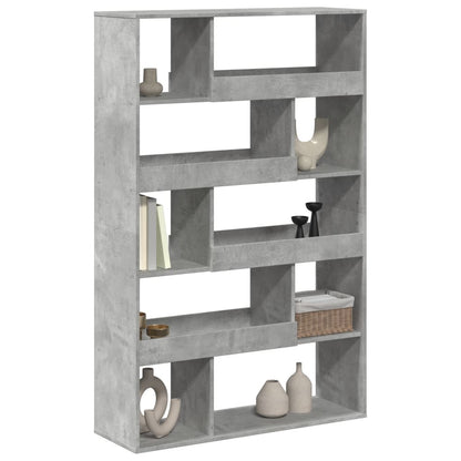 vidaXL Bookcase Concrete Grey 100x33x156,5 cm Engineered Wood