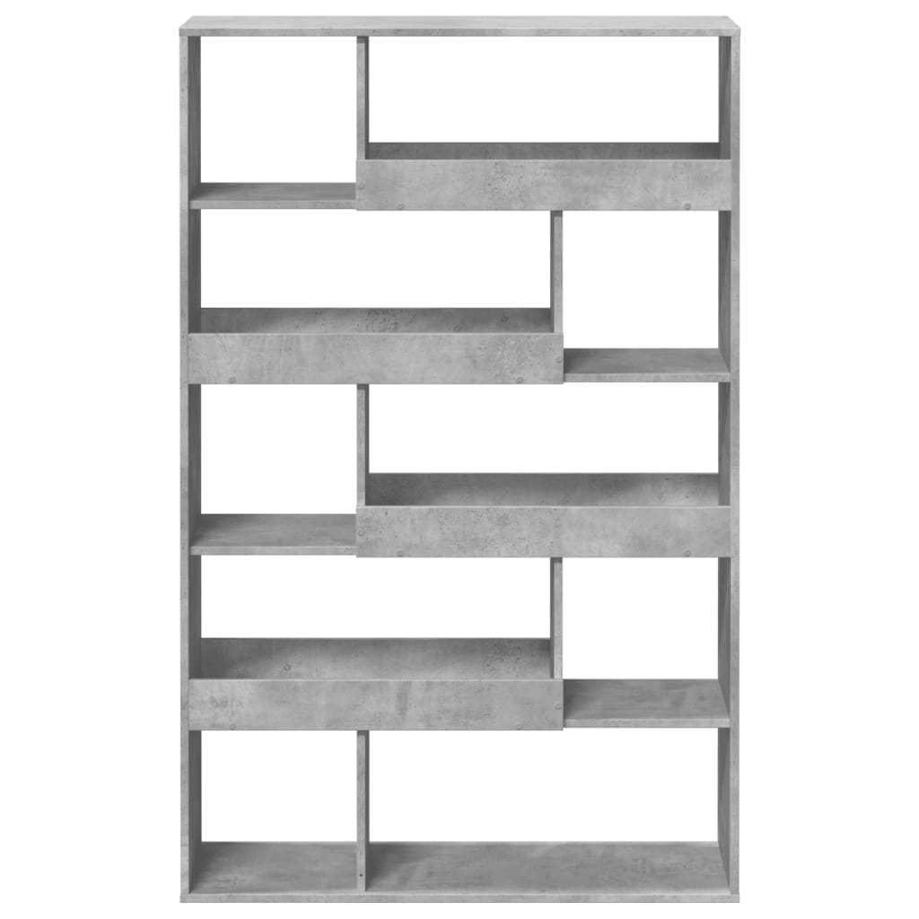 vidaXL Bookcase Concrete Grey 100x33x156,5 cm Engineered Wood
