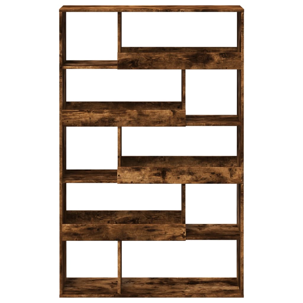 vidaXL Bookcase Smoked Oak100x33x156,5 cm Engineered Wood