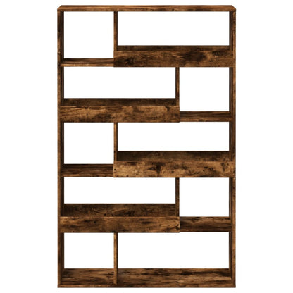 vidaXL Bookcase Smoked Oak100x33x156,5 cm Engineered Wood