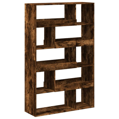 vidaXL Bookcase Smoked Oak100x33x156,5 cm Engineered Wood