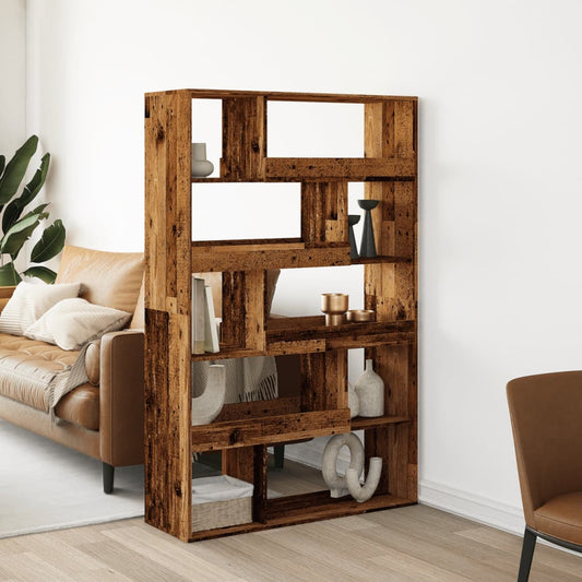 vidaXL Bookcase Old Wood 100x33x156,5 cm Engineered Wood