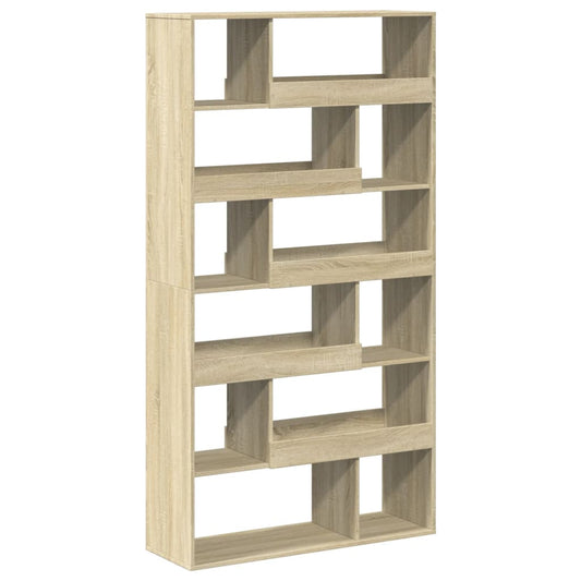 vidaXL Bookcase Sonoma Oak 100x33x187,5 cm Engineered Wood