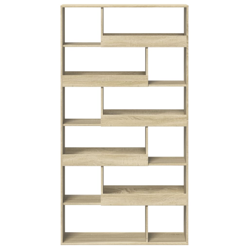 vidaXL Bookcase Sonoma Oak 100x33x187,5 cm Engineered Wood