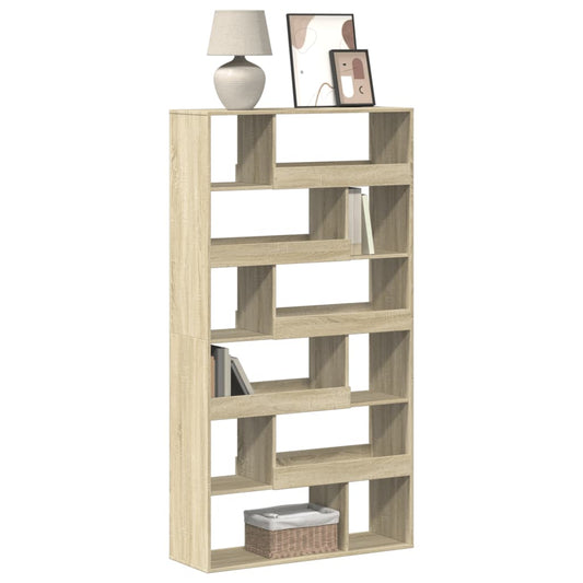 vidaXL Bookcase Sonoma Oak 100x33x187,5 cm Engineered Wood