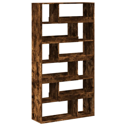 vidaXL Bookcase Smoked Oak 100x33x187,5 cm Engineered Wood
