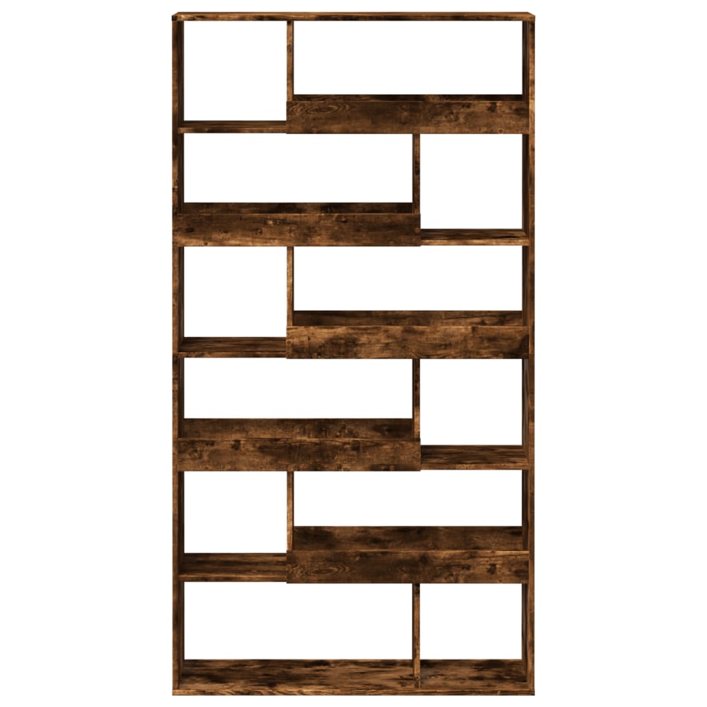 vidaXL Bookcase Smoked Oak 100x33x187,5 cm Engineered Wood