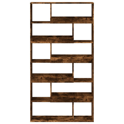 vidaXL Bookcase Smoked Oak 100x33x187,5 cm Engineered Wood
