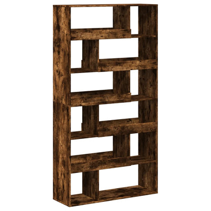vidaXL Bookcase Smoked Oak 100x33x187,5 cm Engineered Wood