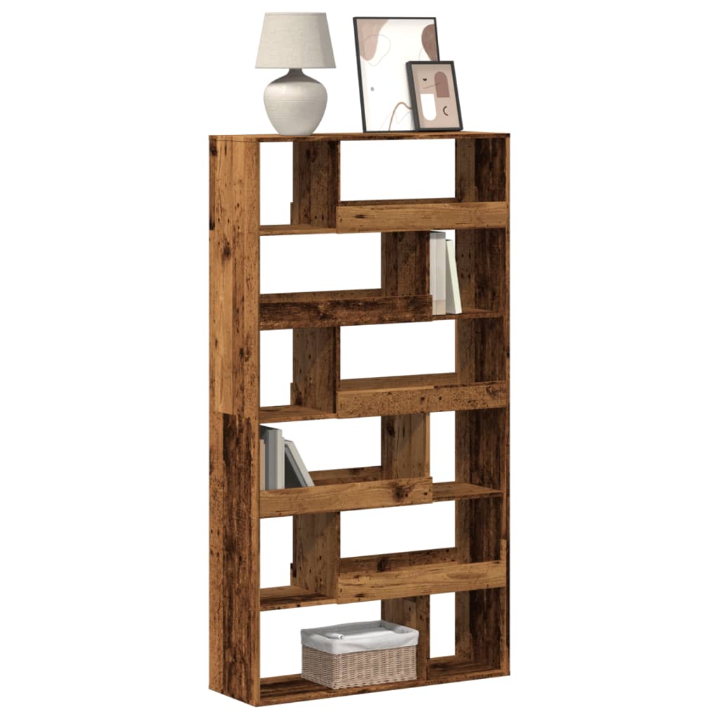 vidaXL Bookcase Old Wood 100x33x187,5 cm Engineered Wood