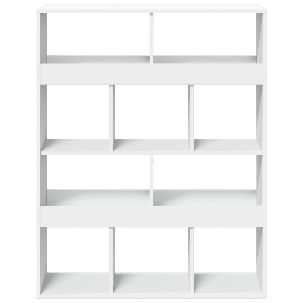 vidaXL Bookcase White 100x33x125,5 cm Engineered Wood
