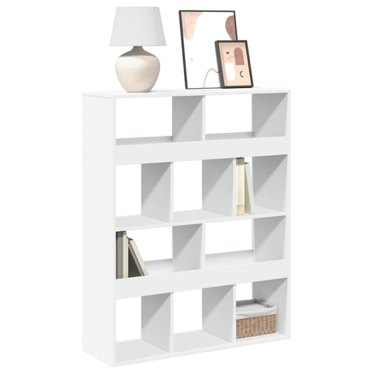 vidaXL Bookcase White 100x33x125,5 cm Engineered Wood