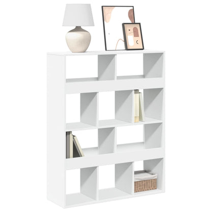 vidaXL Bookcase White 100x33x125,5 cm Engineered Wood