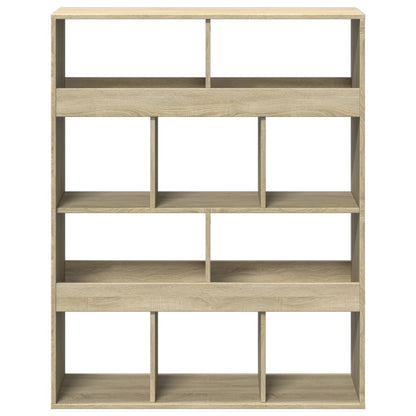 vidaXL Bookcase Sonoma Oak 100x33x125,5 cm Engineered Wood