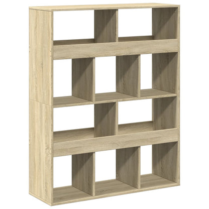 vidaXL Bookcase Sonoma Oak 100x33x125,5 cm Engineered Wood