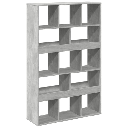 vidaXL Bookcase Concrete Grey 100x33x156,5 cm Engineered Wood