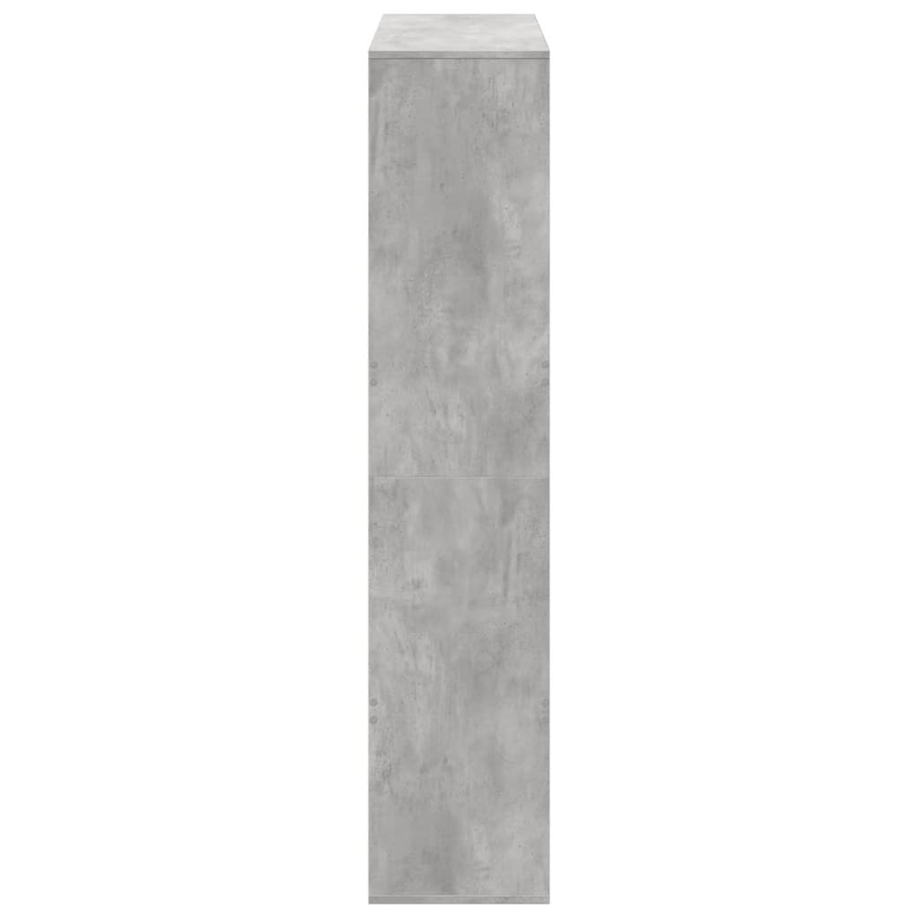 vidaXL Bookcase Concrete Grey 100x33x156,5 cm Engineered Wood
