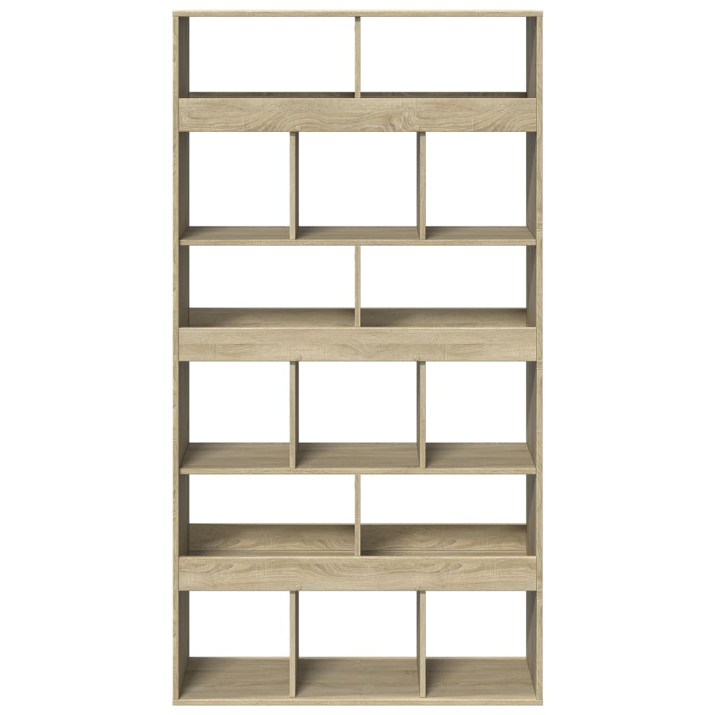 vidaXL Bookcase Sonoma Oak 100x33x187.5 cm Engineered Wood