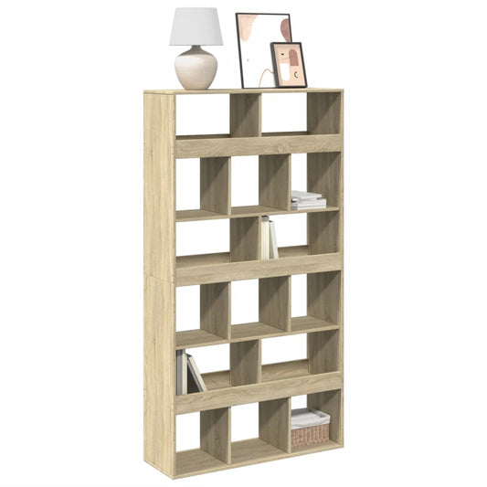 vidaXL Bookcase Sonoma Oak 100x33x187,5 cm Engineered Wood