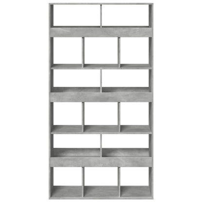 vidaXL Bookcase Concrete Grey 100x33x187,5 cm Engineered Wood