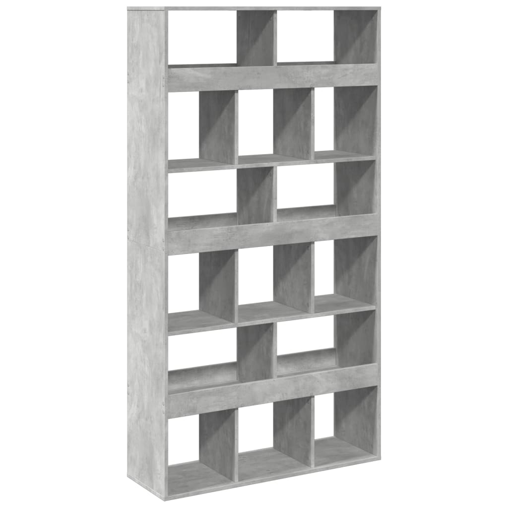 vidaXL Bookcase Concrete Grey 100x33x187,5 cm Engineered Wood