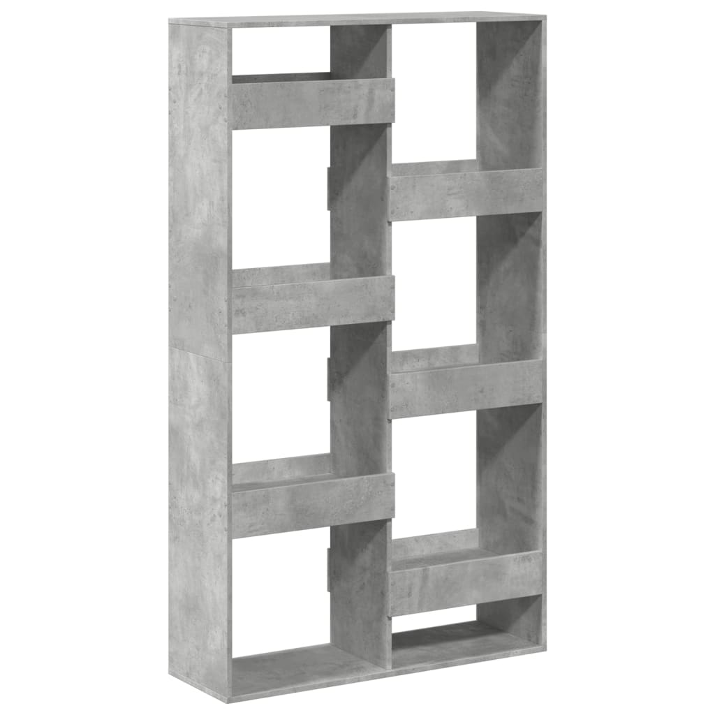 vidaXL Bookcase Concrete Grey 100x33x175 cm Engineered Wood