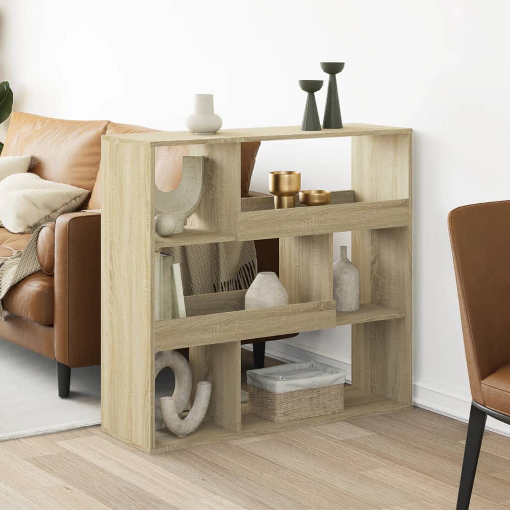 vidaXL Room Divider Sonoma Oak 100x33x94.5 cm Engineered Wood