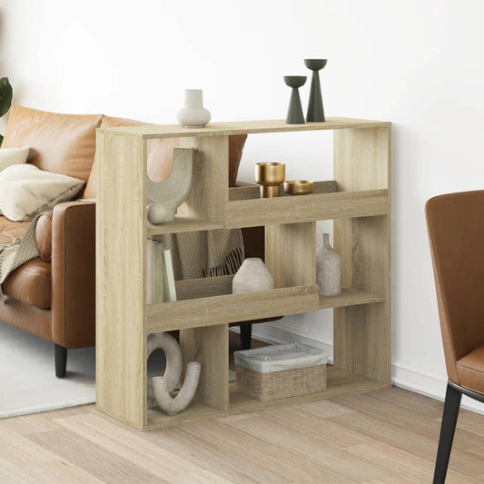 vidaXL Room Divider Sonoma Oak 100x33x94.5 cm Engineered Wood