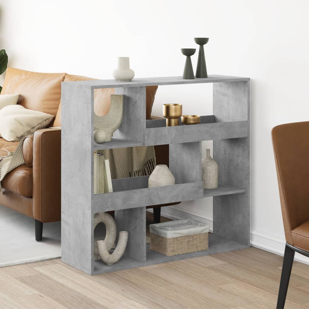 vidaXL Room Divider Concrete Grey 100x33x94.5 cm Engineered Wood