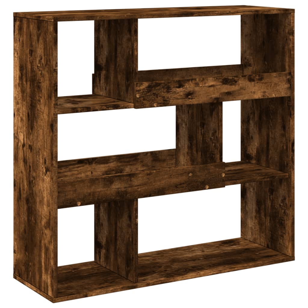 vidaXL Room Divider Smoked Oak 100x33x94.5 cm Engineered Wood