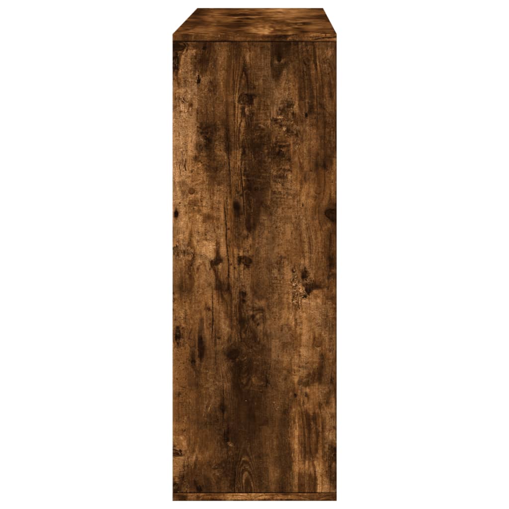 vidaXL Room Divider Smoked Oak 100x33x94.5 cm Engineered Wood