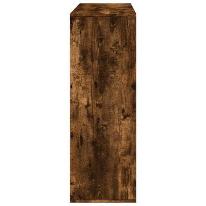 vidaXL Room Divider Smoked Oak 100x33x94.5 cm Engineered Wood
