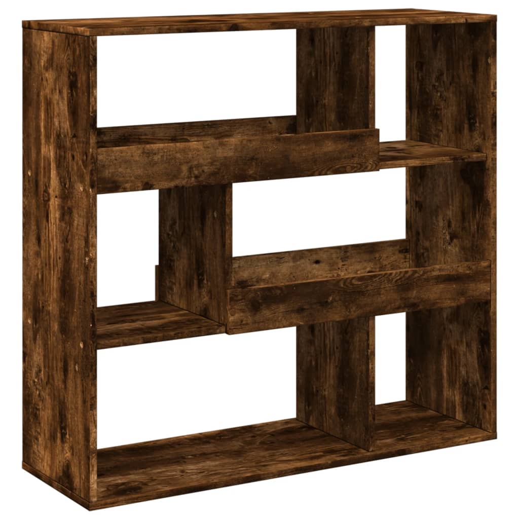 vidaXL Room Divider Smoked Oak 100x33x94.5 cm Engineered Wood