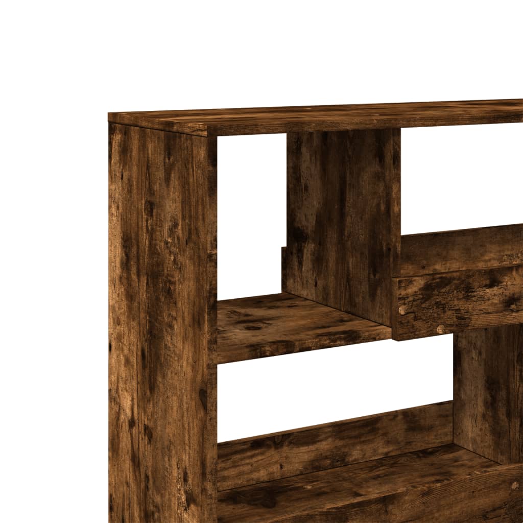 vidaXL Room Divider Smoked Oak 100x33x94.5 cm Engineered Wood