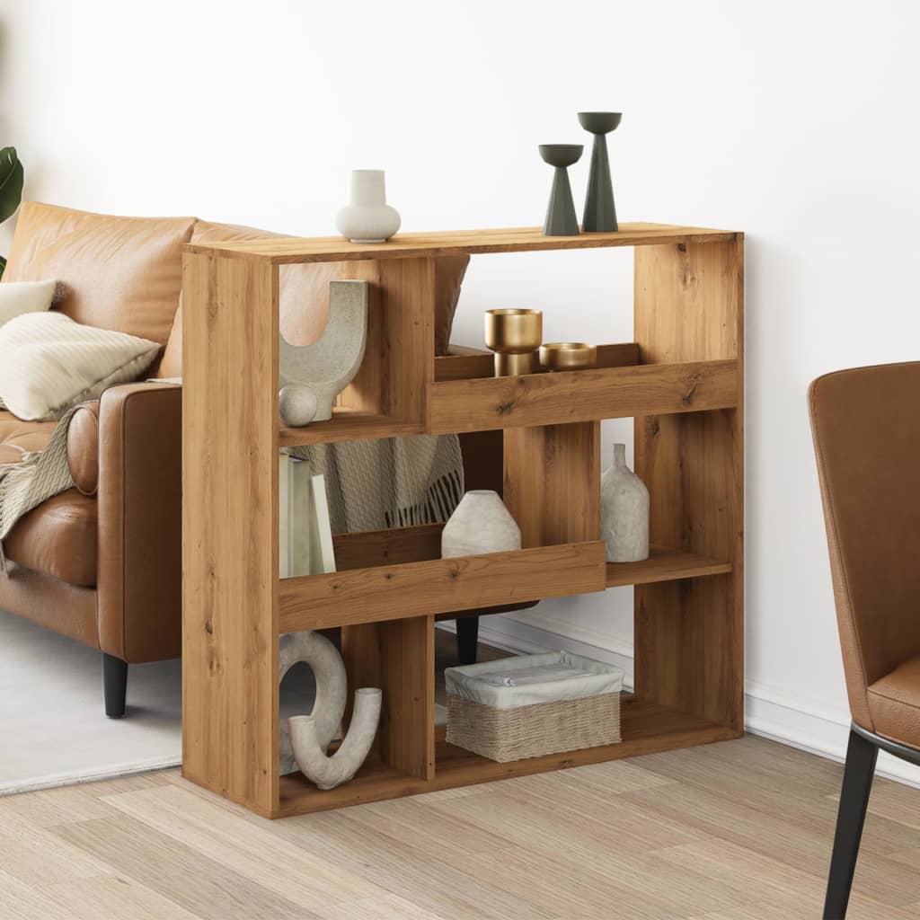 vidaXL Room Divider Artisian Oak 100x33x94.5 cm Engineered Wood