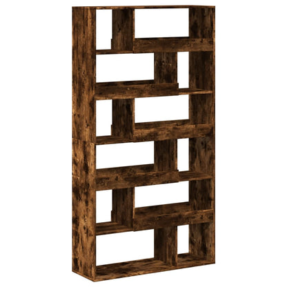 vidaXL Room Divider Smoked Oak100x33x187,5 cm Engineered Wood